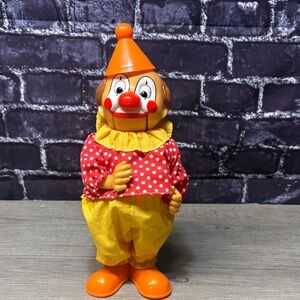 Vintage Clown Bank with Orange and Yellow Outfit